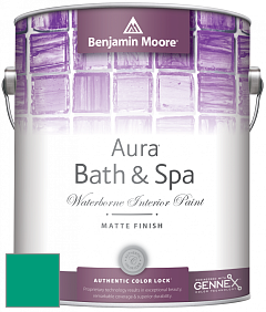 Benjamin Moore Aura 532 Bath & Spa Waterborne Interior Paint Matte Finish краска цвет 616 Garden View