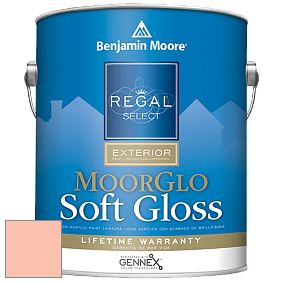 Benjamin Moore W096 Regal Select Exterior Paint-Moor GloSoft Gloss Finish краска цвет 2014-50 Springtime Peach