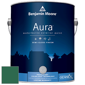 Benjamin Moore Aura 632 Waterborne Exterior Semi-Gloss Finish краска цвет 2042-10 True Green