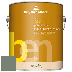 Benjamin Moore Ben W625 Premium Interior Latex Flat краска цвет AF-475 