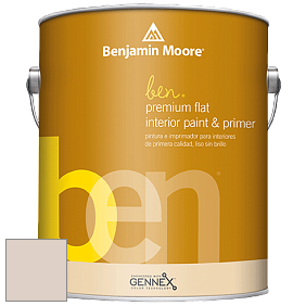 Benjamin Moore Ben W625 Premium Interior Latex Flat краска цвет 988 Frosted Toffee