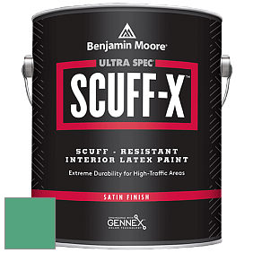 Benjamin Moore 486 Ultra Spec SCUFF-X Interior Satin Finish краска цвет 593 Island Getaway