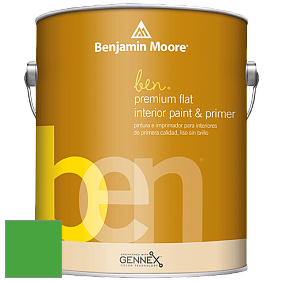 Benjamin Moore Ben W625 Premium Interior Latex Flat краска цвет RAL 6018 
