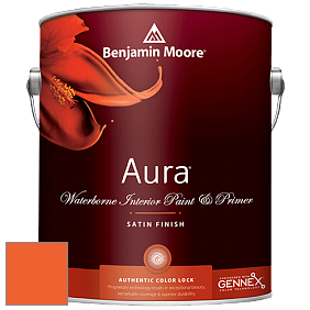 Benjamin Moore Aura 526 Waterborne Interior Satin Finish покрытие цвет NCS S 0585-Y60R 