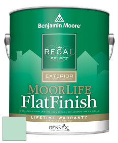 Benjamin Moore W105 Regal Select Exterior Paint-MoorLife Flat Finish краска цвет 584 St. John's Bay