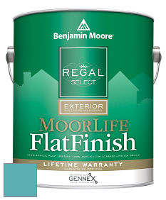 Benjamin Moore W105 Regal Select Exterior Paint-MoorLife Flat Finish краска цвет 753 Santa Clara