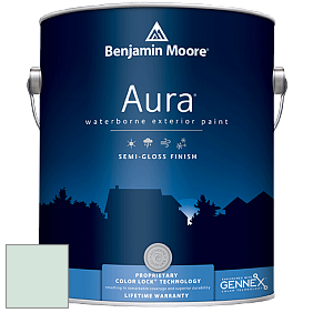 Benjamin Moore Aura 632 Waterborne Exterior Semi-Gloss Finish краска цвет 843 Taffeta Green