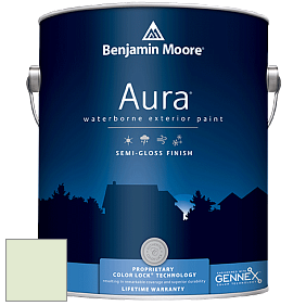 Benjamin Moore Aura 632 Waterborne Exterior Semi-Gloss Finish краска цвет 547 Mint Julep