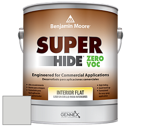 Benjamin Moore 355 Super Hide Zero Voc Interior Flat краска цвет 1611 Graytint