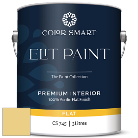 COLOR SMART CS 745 ELIT PAINT глубокоматовая моющаяся краска цвет 369 Mulholland Yellow