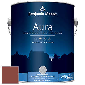 Benjamin Moore Aura 632 Waterborne Exterior Semi-Gloss Finish краска цвет 2172-10 Copper Clay