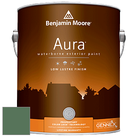 Benjamin Moore Aura 634 Waterborne Exterior Low Lustre Finish краска цвет 567 Balsam