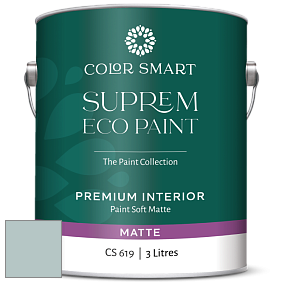 COLOR SMART CS 619 SUPREM ECO PAINT матовая краска цвет 2123-40 Gossamer Blue