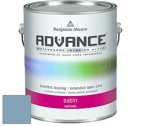 Benjamin Moore 792 Advance Interior Paint-Satin эмаль цвет 838 Denim Wash