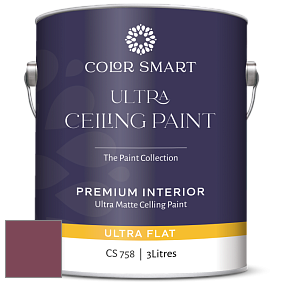 COLOR SMART CS 758 ULTRA CEILING PAINT ультраматовая краска цвет 2083-20 Cranberry Cocktail