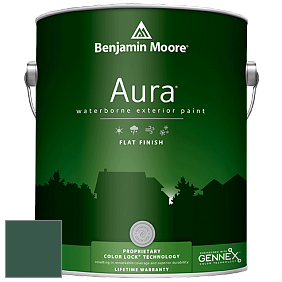 Benjamin Moore Aura 629 Waterborne Exterior Flat Finish краска цвет 2052-10 Ocean Tropic