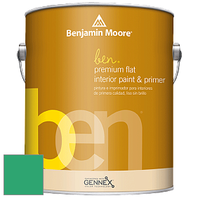 Benjamin Moore Ben W625 Premium Interior Latex Flat краска цвет 2039-30 Cabana Green