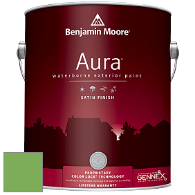 Benjamin Moore Aura 631 Waterborne Exterior Satin Finish краска цвет 559 Paradise Valley