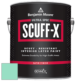 Benjamin Moore 486 Ultra Spec SCUFF-X Interior Satin Finish краска цвет 2039-50 Mermaid Green