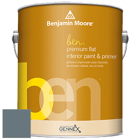 Benjamin Moore Ben W625 Premium Interior Latex Flat краска цвет 1623 Britannia Blue