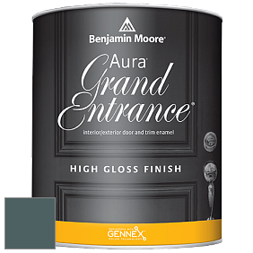 Benjamin Moore Aura 148 Grand Entrance High Gloss эмаль цвет 721 Vanderberg Blue