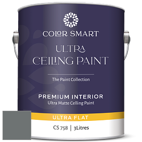 COLOR SMART CS 758 ULTRA CEILING PAINT ультраматовая краска цвет 1595 Rocky Coast