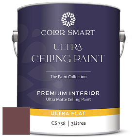 COLOR SMART CS 758 ULTRA CEILING PAINT ультраматовая краска цвет 2082-10 Chestnut