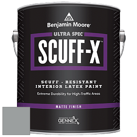 Benjamin Moore 484 Ultra Spec SCUFF-X Interior Matte Finish краска цвет 1600 Timber Wolf
