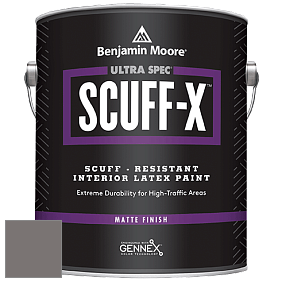 Benjamin Moore 484 Ultra Spec SCUFF-X Interior Matte Finish краска цвет 1462 Gray Mountain