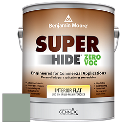 Benjamin Moore 355 Super Hide Zero Voc Interior Flat краска цвет 698 Grenadier Pond