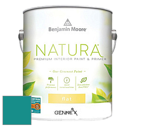 Benjamin Moore 514 Natura Interior Semi-Gloss Finish краска цвет 734 Tropical Teal