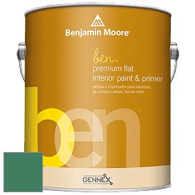 Benjamin Moore Ben W625 Premium Interior Latex Flat краска цвет 2040-30 Very Green