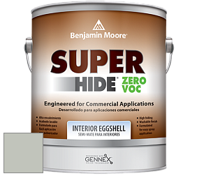 Benjamin Moore 357 Super Hide Zero Voc Interior Eggshell краска цвет 1570 Gray Wisp
