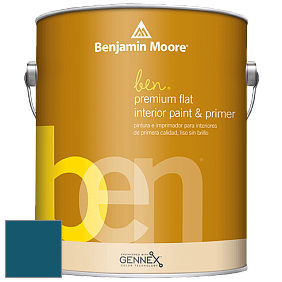 Benjamin Moore Ben W625 Premium Interior Latex Flat краска цвет NCS S 5540-B 