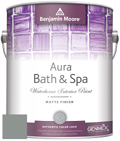 Benjamin Moore Aura 532 Bath & Spa Waterborne Interior Paint Matte Finish краска цвет 1566 Stonybrook