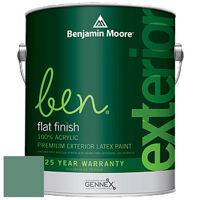 Benjamin Moore Ben 541 Waterborne Exterior Flat Finish краска цвет 642 Palm Trees