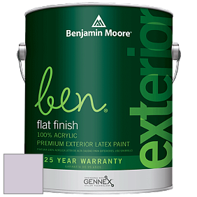Benjamin Moore Ben 541 Waterborne Exterior Flat Finish краска цвет 1381 Easter Ribbon