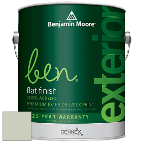 Benjamin Moore Ben 541 Waterborne Exterior Flat Finish краска цвет 471 Tea Light