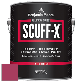 Benjamin Moore 486 Ultra Spec SCUFF-X Interior Satin Finish краска цвет 2079-20 Blushing Red