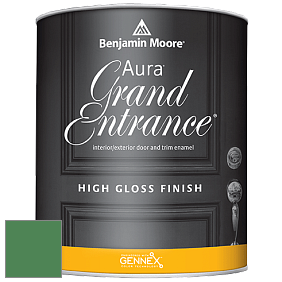 Benjamin Moore Aura 148 Grand Entrance High Gloss эмаль цвет 2035-30 Nile Green