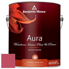 Benjamin Moore Aura 526 Waterborne Interior Satin Finish покрытие цвет 2003-30 Berry Wine