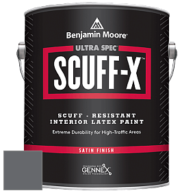 Benjamin Moore 486 Ultra Spec SCUFF-X Interior Satin Finish краска цвет 1616 Stormy Sky