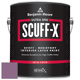 Benjamin Moore 486 Ultra Spec SCUFF-X Interior Satin Finish краска цвет 1371 Plum Perfect