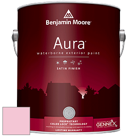 Benjamin Moore Aura 631 Waterborne Exterior Satin Finish краска цвет 2003-60 Exotic Pink