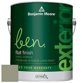 Benjamin Moore Ben 541 Waterborne Exterior Flat Finish краска цвет 474 Mistletoe