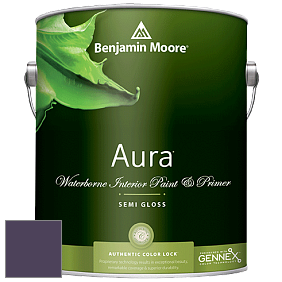 Benjamin Moore Aura 528 Waterborne Interior Semi-gloss Finish краска цвет 2071-10 Exotic Purple
