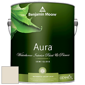 Benjamin Moore Aura 528 Waterborne Interior Semi-gloss Finish краска цвет 953 Feather Down
