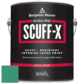 Benjamin Moore 486 Ultra Spec SCUFF-X Interior Satin Finish краска цвет 2047-30 Rolling Hill Green