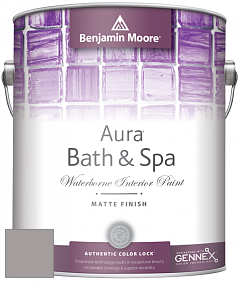 Benjamin Moore Aura 532 Bath & Spa Waterborne Interior Paint Matte Finish краска цвет AF-675 