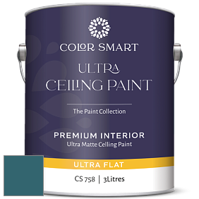 COLOR SMART CS 758 ULTRA CEILING PAINT ультраматовая краска цвет 728 Bermuda Turquoise